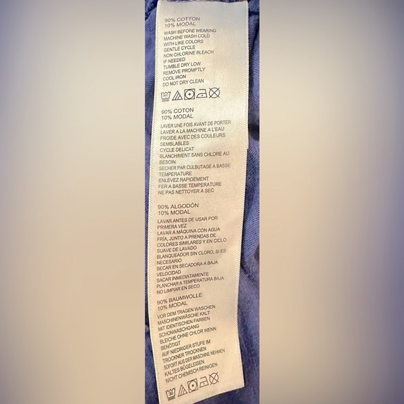 Tommy Bahama 100% Cotton Sleeveless Collared V Neck Blue Button Down Shirt - Picture 5 of 6